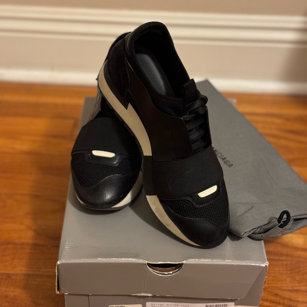 Balenciaga Race Leather Runner